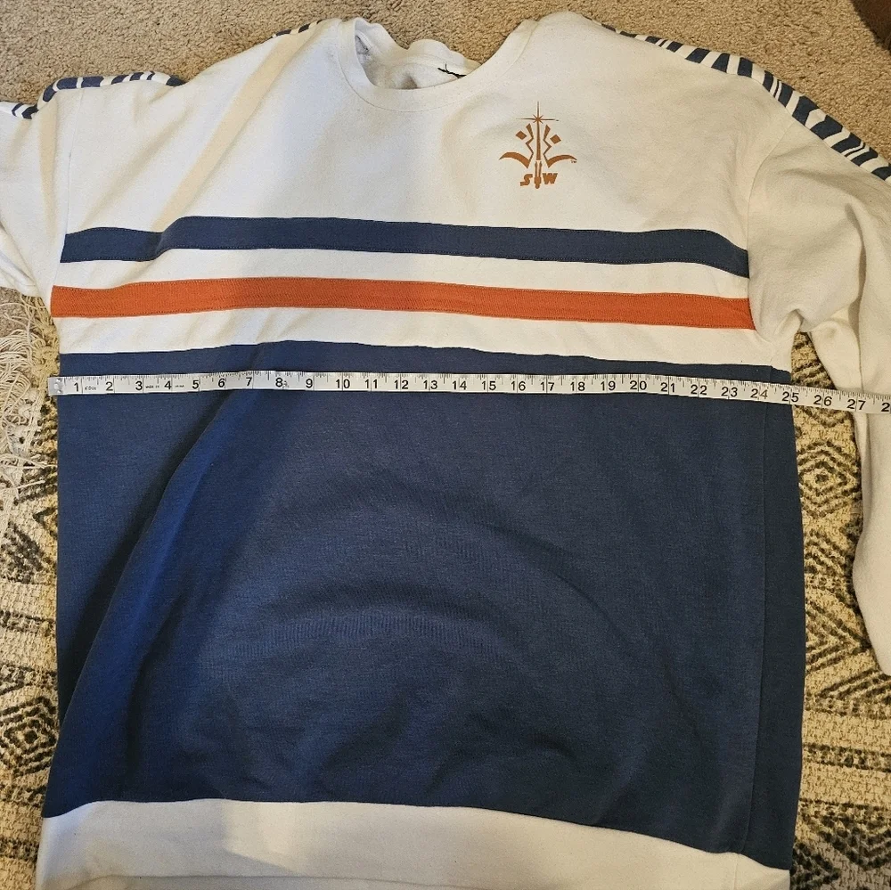 Star Wars Ahsoka Tano colorblock crew neck long sleeve sweatshirt Size XL - Picture 5 of 5